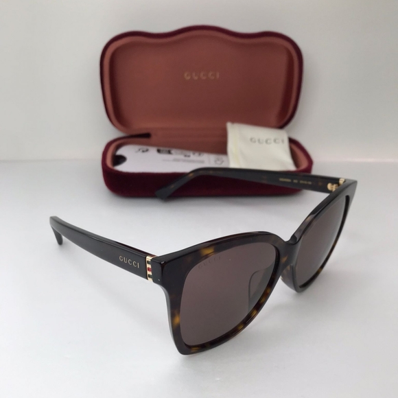 New - 💯 Original  Gucci GG0459SA 002 Butterfly Sunglasses - Picture 1 of 10